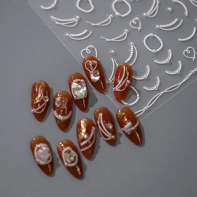 Pearl Nail Stickers
