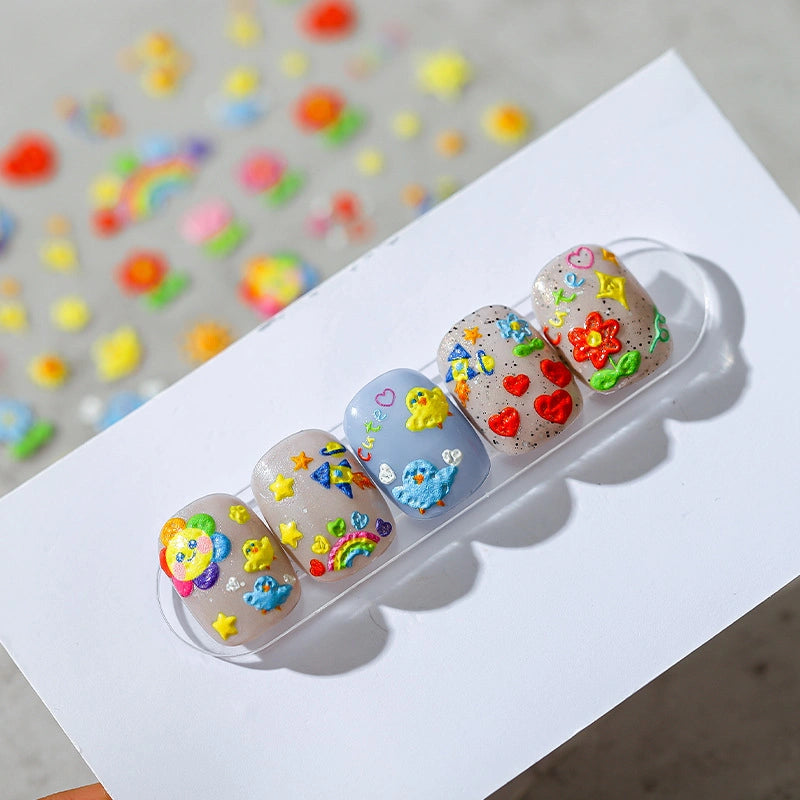 Rainbow Nail Art Stickers