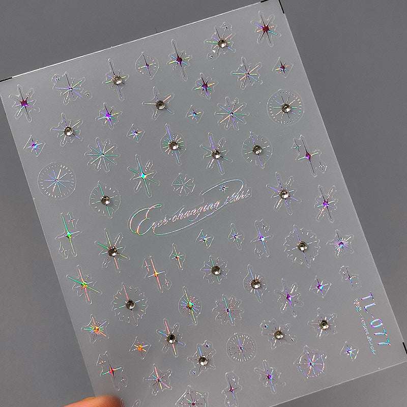Rhinestone Star Nail Stickers