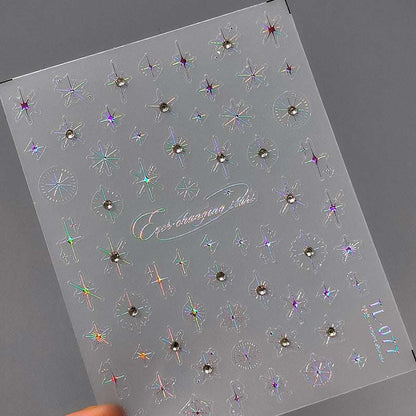 Rhinestone Star Nail Stickers