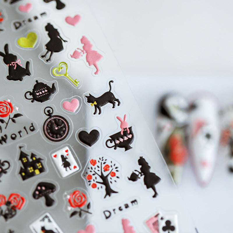 Black Cat Nail Stickers