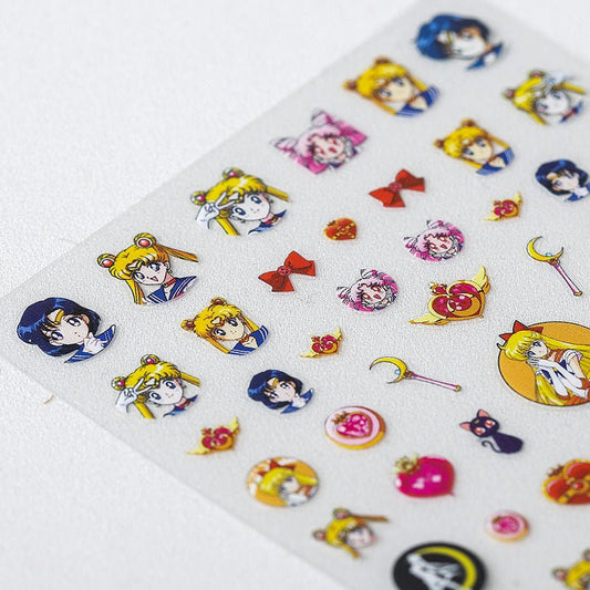 Sailor Moon Nail Art Stickers, Character Sticker Decals (431) - TensorNailArt