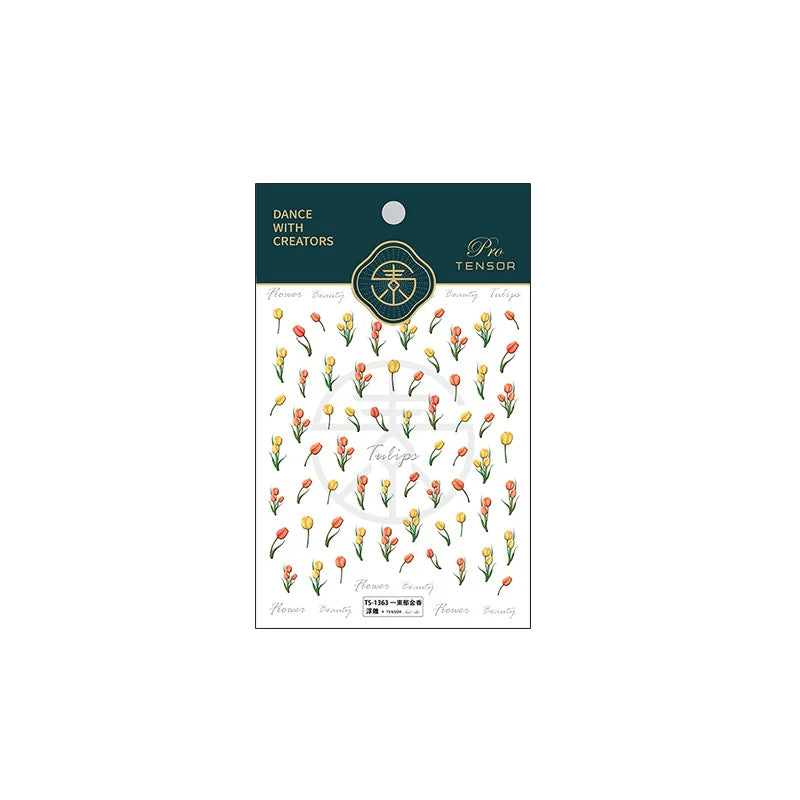 floral nail stickers
