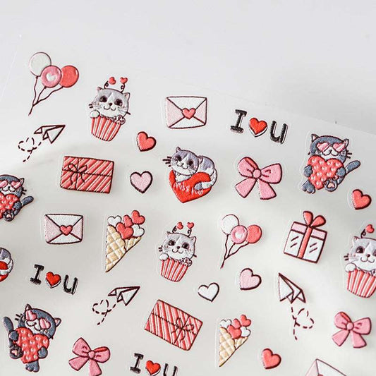 Valentine Gift Nail Art