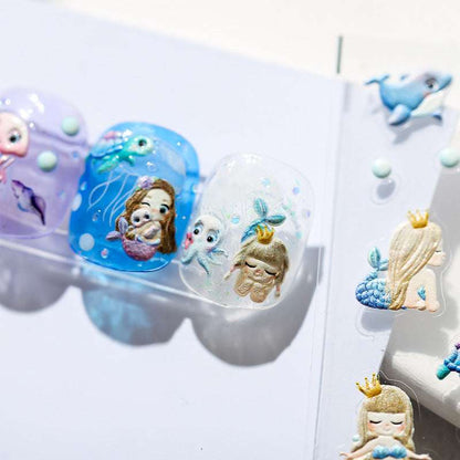 Whales nail stickers