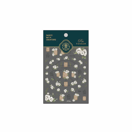 White Rose Nail Stickers