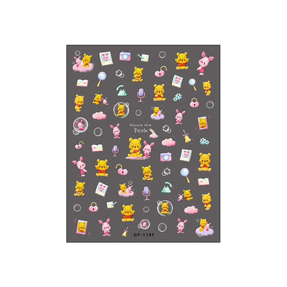 Bear sticker for nail 