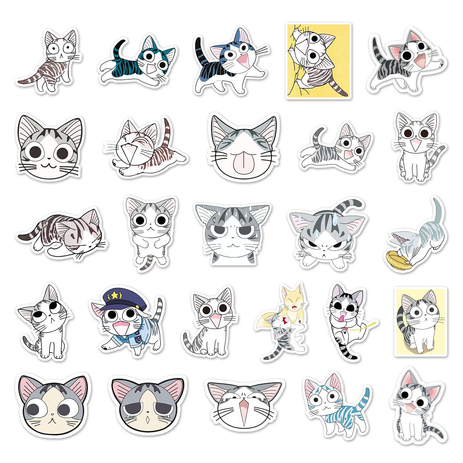 cat waterproof stickers for water bottles