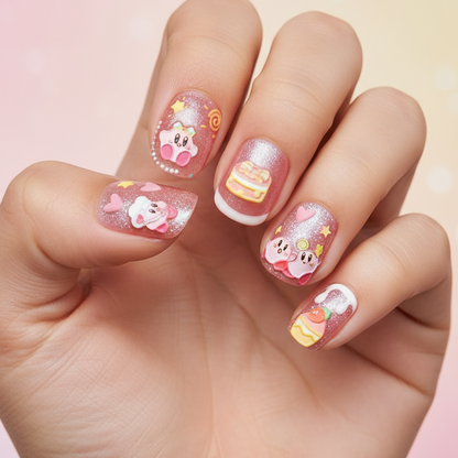cute bear nail decals