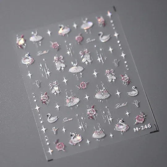 elegant & cute nail decals