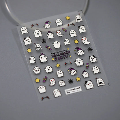 ghost nail stickers