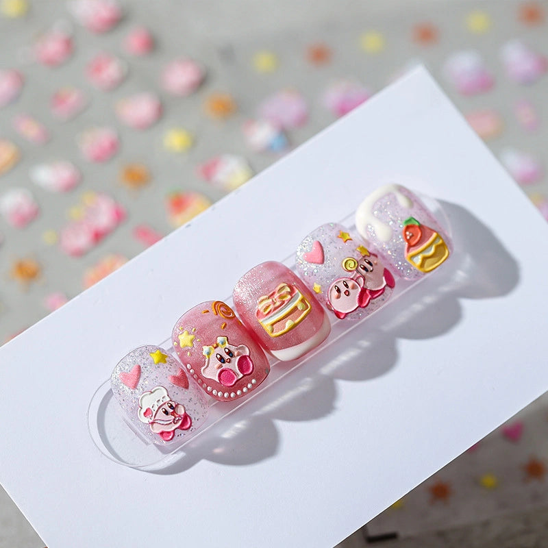 kawaii bear stickers for nails
