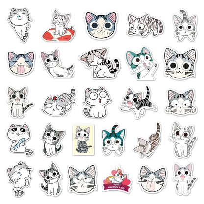 kawaii cat stickers pack