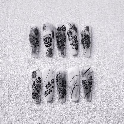 rose nail art stickers