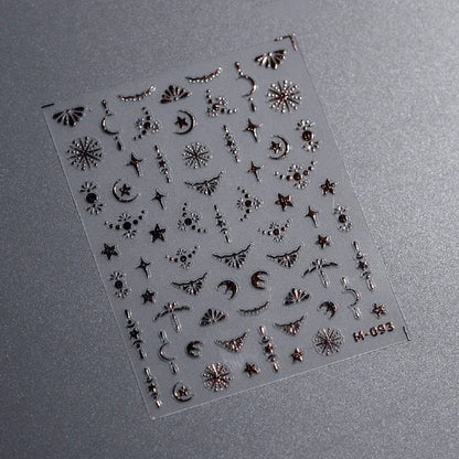 rose gold Star Nail Stickers