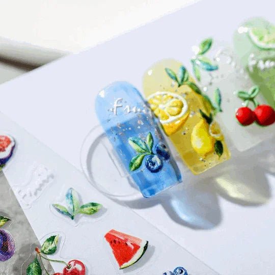 summer fruit nail art